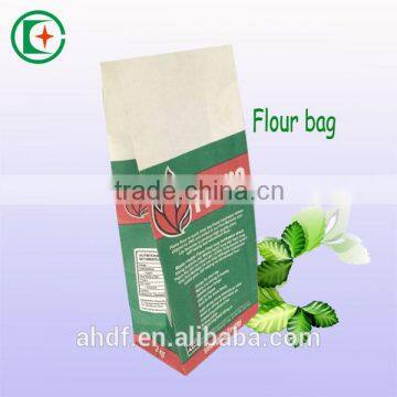 wholesale free sample white flour paper bag/wheat corn peas packaging