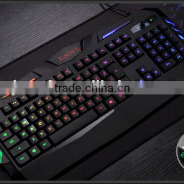 Latest Neon Light Transparent Plastic Gaming Computer Keyboard photo-5