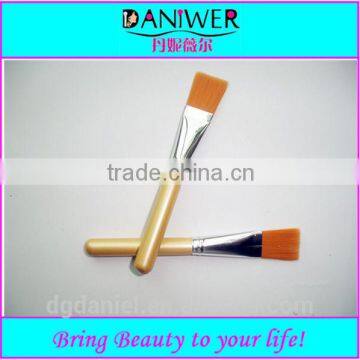 Professional High Quality Nylon hair Cosmetic Facial Mask Brush Yellow