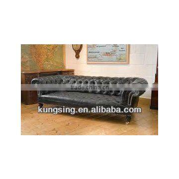 chesterfield leather sofa bed