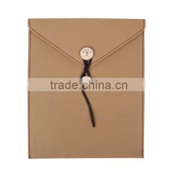 Handmade washable leather ultrathin portfolio for Ipad