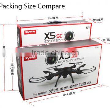 Syma X5SC-1 Drone Smallest Color Box RC Helicopter 2.4G 6 Axis RC Quadcopter 2MP Camera Upgraded Version