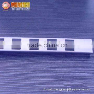 steel plated chrome double holes upright post