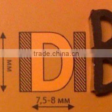 D-shaped seal strip