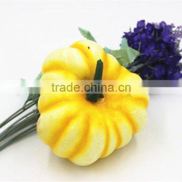 Simulation Fake Craft light yellow Pumpkin Artificial vegetable Decoration Mini Props