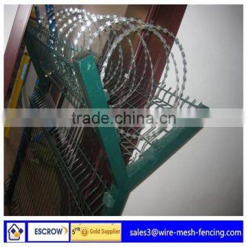 high quality low price flat wrap razor wire(factory direct price)