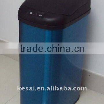 Stainless Steel Sensor Trash Bin automatic trash can dust bin waste can Hand FreeKSLD-3-15LB one touch dustbin