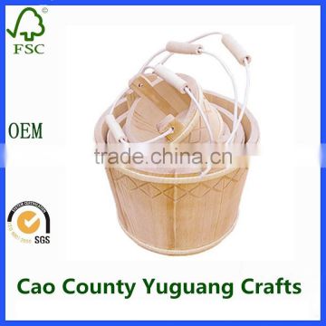 wooden water buckets sets for sale