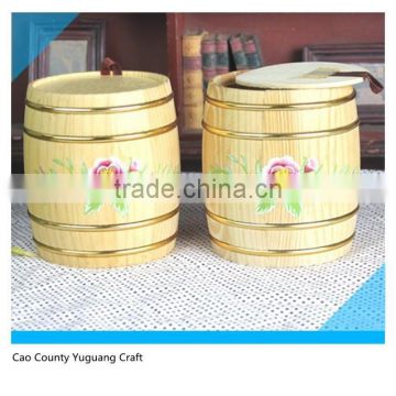 Small Decorative Mini Wooden Barrels For coffee Beans