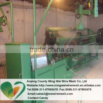 galvanized wire chain link fence machine/ diamond mesh machine / PVC coated chain link fencing machie(Direct factory)