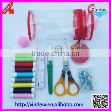 High quality cabinet and delicate mini sewing kit in PVC bag