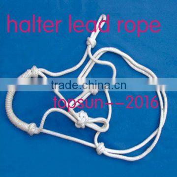 Braid Rope Horse Halter with lead rope