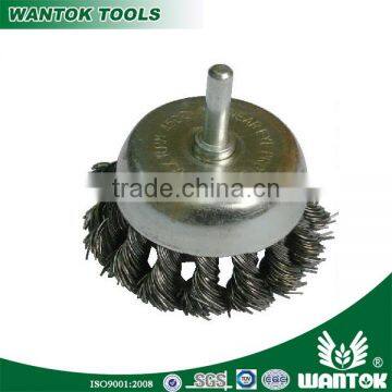 WT0306001 shank twist knotted wire bowl cup brush