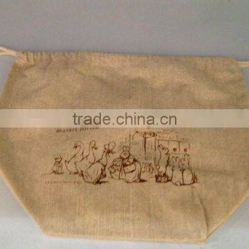 small cotton drawstring pouch bags