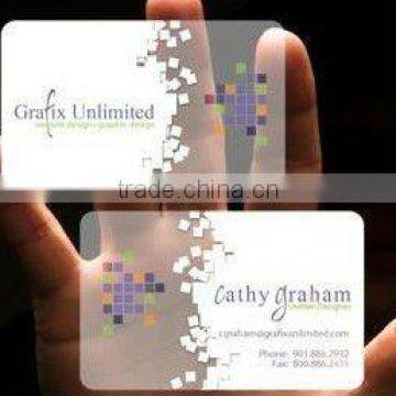 Clear Plastic Vip Business Card With Printing photo-5