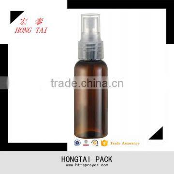 Hot sale plastic 50ml pet cosmetics bottle with sprayer