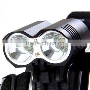 DARK KNIGHT LR-2 LED Cycling Lamp 4 Modes Headlamp Bike Handlebar Light - EU Plug photo-2