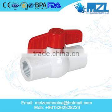 PVC Double Union Ball Valve with Size Dn20 (3/4") for DIN ANSI JIS Cns Standards