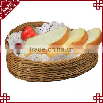 S&D Cheap Fruit Basket Wicker Storage Basket Picnic Basket Storage Basket Rattan Basket