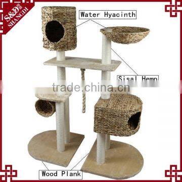 China Wholesale S&D Handmade Pet Toys Products Eco-friendly Rattan Cat Tree photo-2
