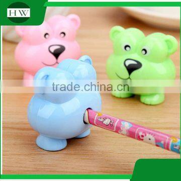 portable plastic colorful funny child cartoon lion pencil sharpener