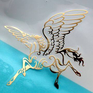 Customize Brand Logo 3M Self Adhesive Metallic Sticker photo-4