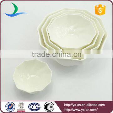 Wholesale customized white ceramic soup bowl
