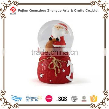 Resin snow globe souvenir snow globe with bag base