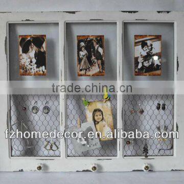 multi frame With metal mesh for jewelry holder window shaped