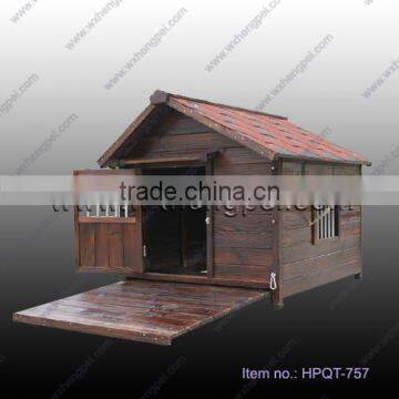 wooden big dog house outdoor home