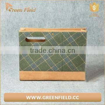 Washable Kraft Paper Resuable Washable Brown Kraft Paper Bag Clutch Bag photo-2