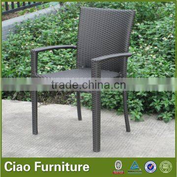 Outdoor PE Rattan Furniture Garden Arm Chair With Cushion photo-3