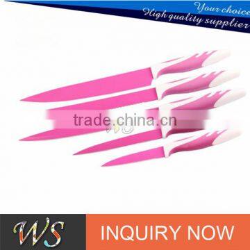 High Quality Non-stick Swiss Line Coating Stainless Steel Kitchen Knife Set photo-6