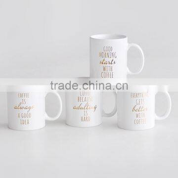 11oz ceramic coffee mug with deca for promotional