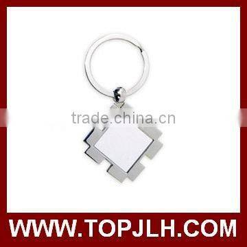 Custom Logo Design Metal Sublimation Blank Keychain Keyring photo-3