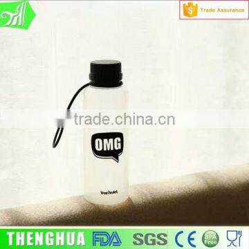 Travel Folding Silicone Water Bottle With Handle Clear Item For Drinks photo-5