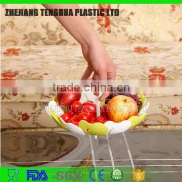 Cheap Plastic Plate Foldable Fruit Plate