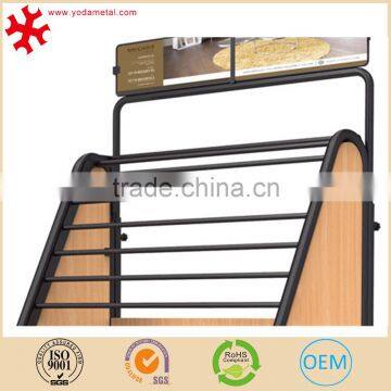 Portable Metal Carpet Display Rack for Retail Shop With Advertising Board photo-2