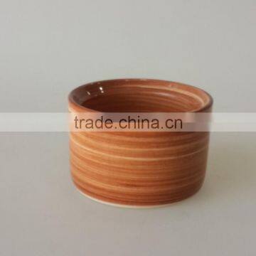 Ceramic handpaint brushed oil burner bowl