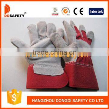 DDSAFETY 2017 Cow Split Leather Glove Working Gloves With CE Safety Working Glove