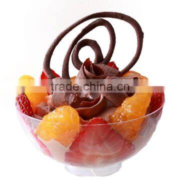 Food Grade BPA Free Plastic Clear Bowl , Reusable Unbreakble Salad Bow for Home Appliance photo-5