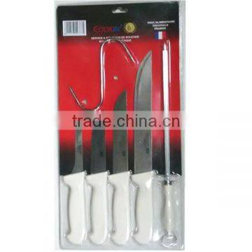 KN3220 Set of 6 Pcs Colourful Plastic Handle Cheap Kitchen Knife photo-3