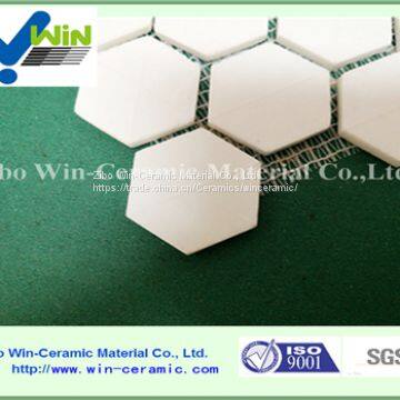 Wear resistant alumina ceramic lining mosaic