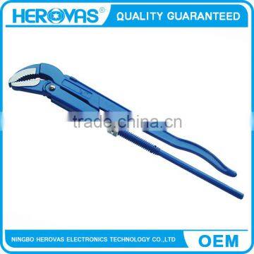 Wrench tool drop forged high carbon steel material, rigid pipe wrench