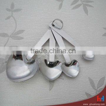 4pcs heart-shaped stainless steel measuring spoons