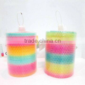 Hot Plastic Magic Rainbow Coil Spring Slinky Colorful Novelties Educational Toy photo-5