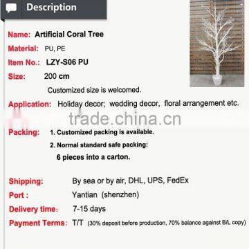 Factory Direct Artificial Coral Decorative Tree Branches for Sale Wedding Decoration Centerpiece photo-2
