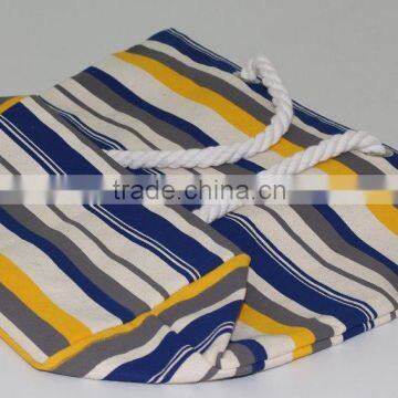 12 OZ Natural Canvas Tote Bag With Twisted Rope Handle & With Zip Closure photo-2