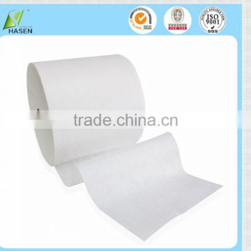 White polyester nonwoven cotton fabric rolls