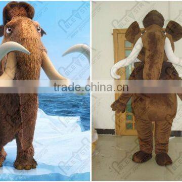 brown elephant mascot costume